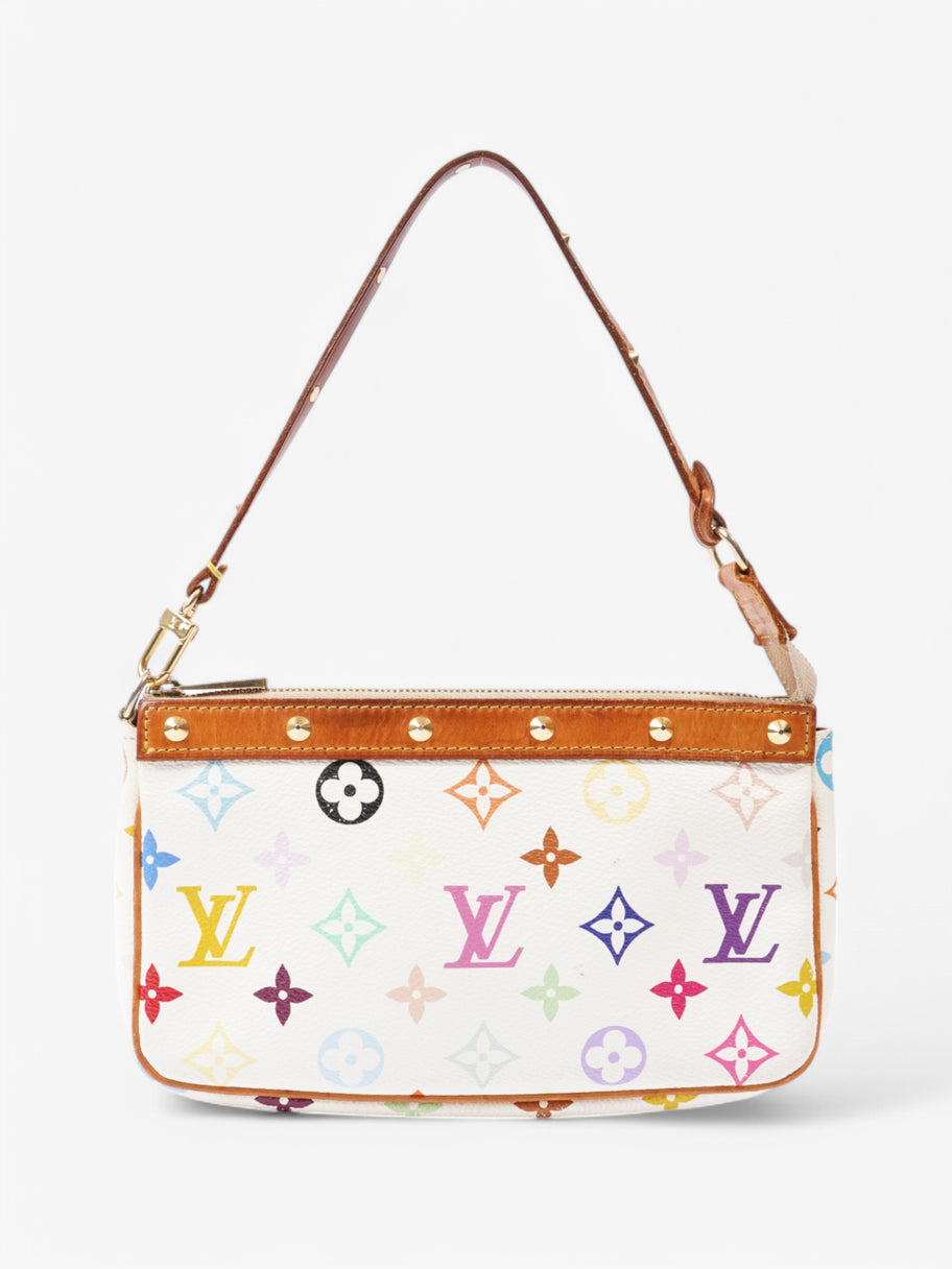 Louis Vuitton Murakami Pochette Accessoires White / Multicolour Coated Canvas Image 1