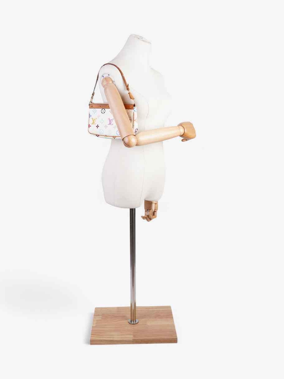 Louis Vuitton Murakami Pochette Accessoires White / Multicolour Coated Canvas Image 2