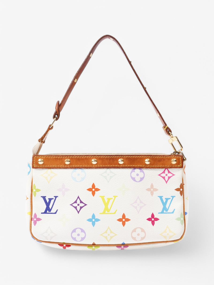 Louis Vuitton Murakami Pochette Accessoires White / Multicolour Coated Canvas Image 4