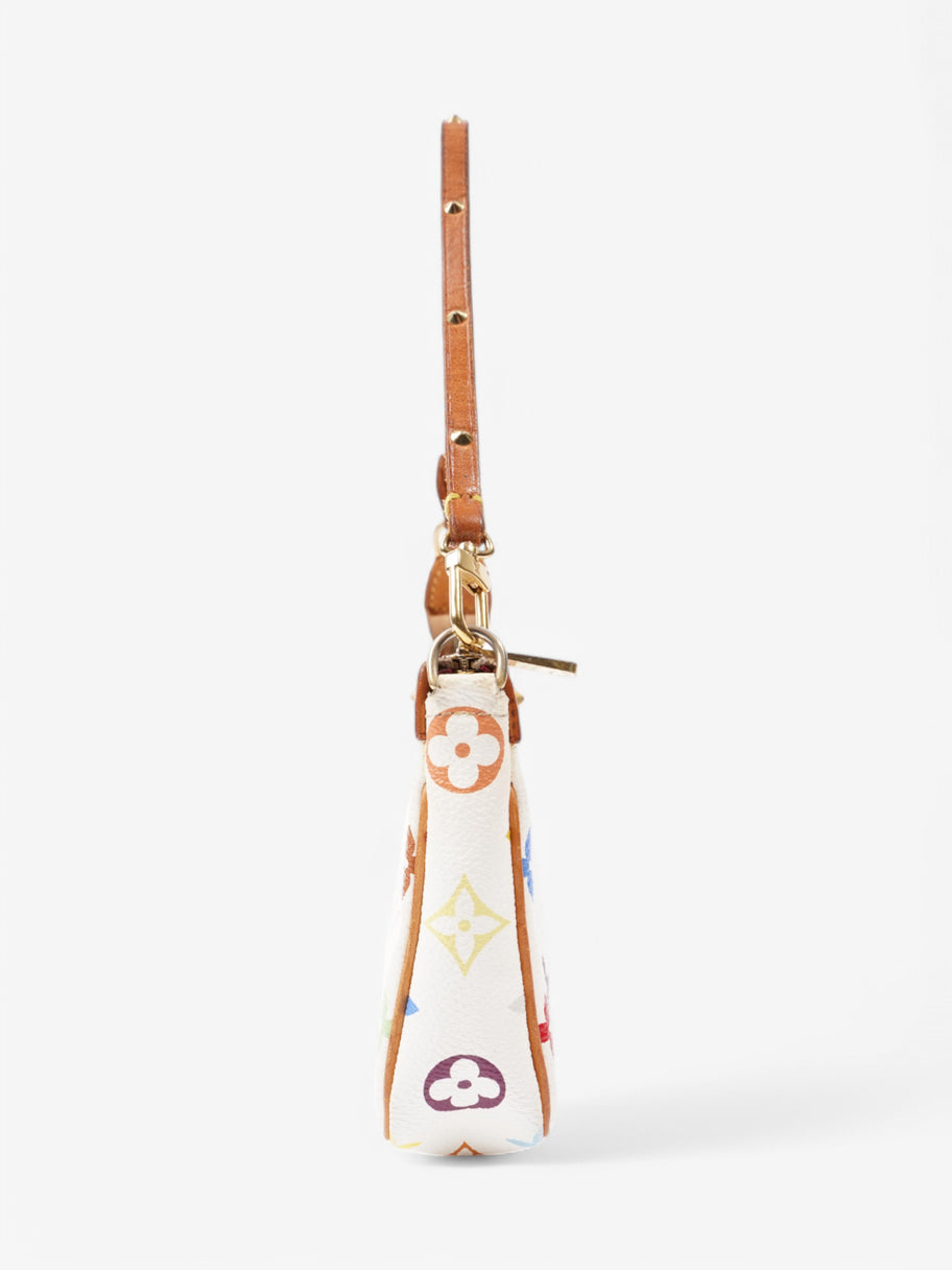Louis Vuitton Murakami Pochette Accessoires White / Multicolour Coated Canvas Image 5