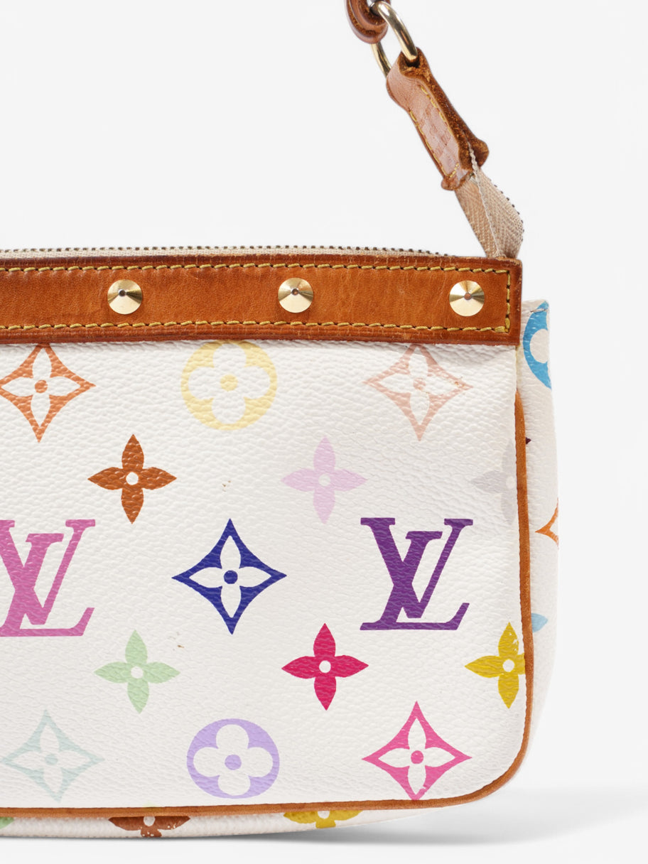 Louis Vuitton Murakami Pochette Accessoires White / Multicolour Coated Canvas Image 7