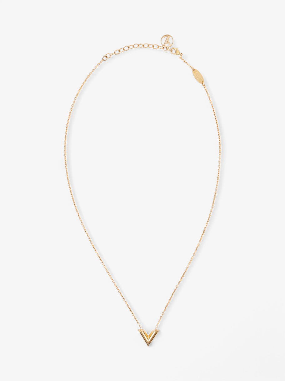 Louis Vuitton Essential V Necklace Gold Gold Plated 51cm Image 1
