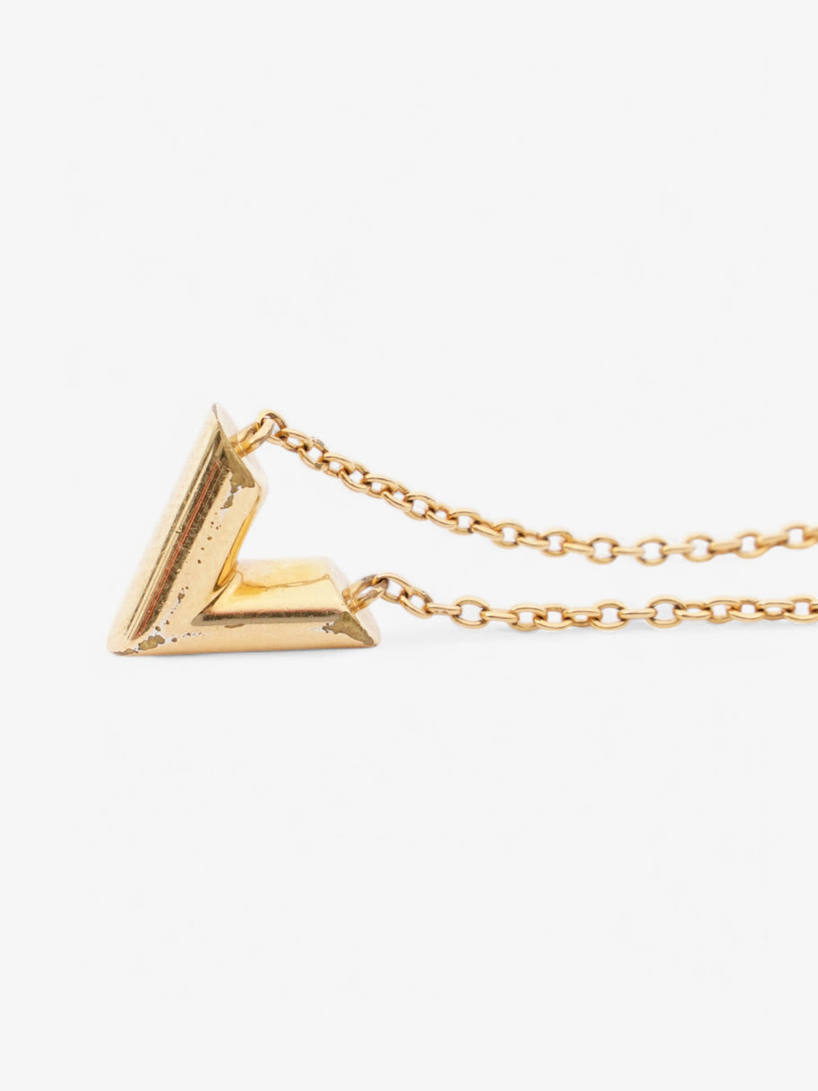 Louis Vuitton Essential V Necklace Gold Gold Plated 51cm Image 4
