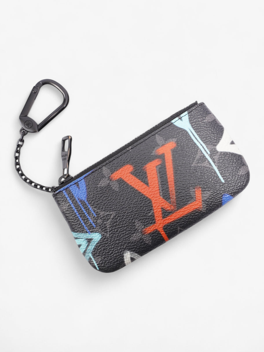 Louis Vuitton Coin Purse Black / Multicolour Coated Canvas Image 3