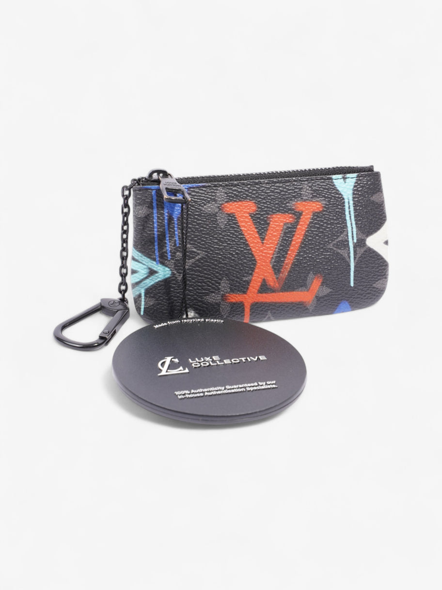 Louis Vuitton Coin Purse Black / Multicolour Coated Canvas Image 7