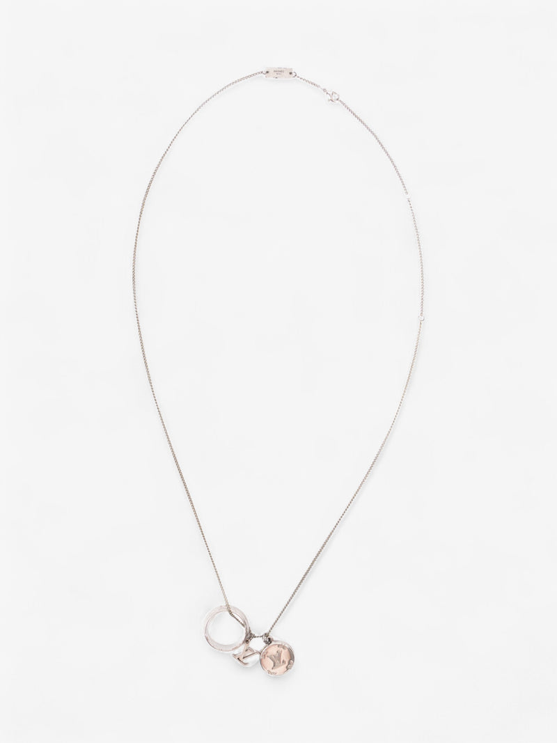  Louis Vuitton Ring Necklace Silver Gold Plated