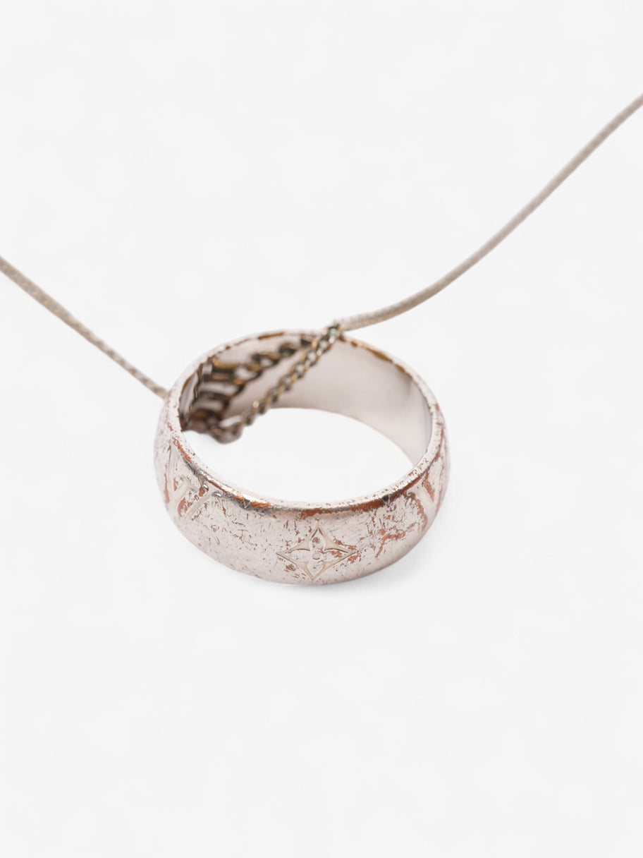 Louis Vuitton Ring Necklace Silver Gold Plated Image 4