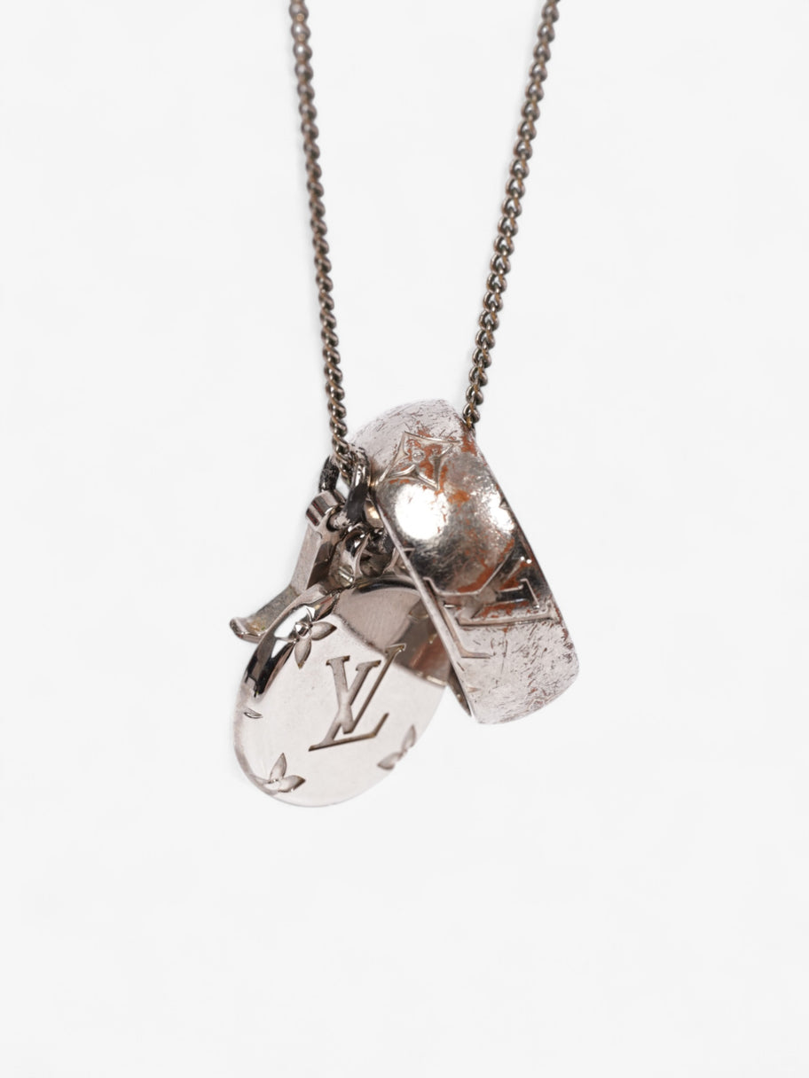 Louis Vuitton Ring Necklace Silver Gold Plated Image 6