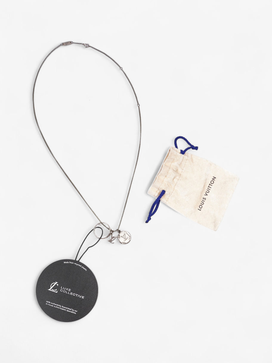 Louis Vuitton Ring Necklace Silver Gold Plated Image 9
