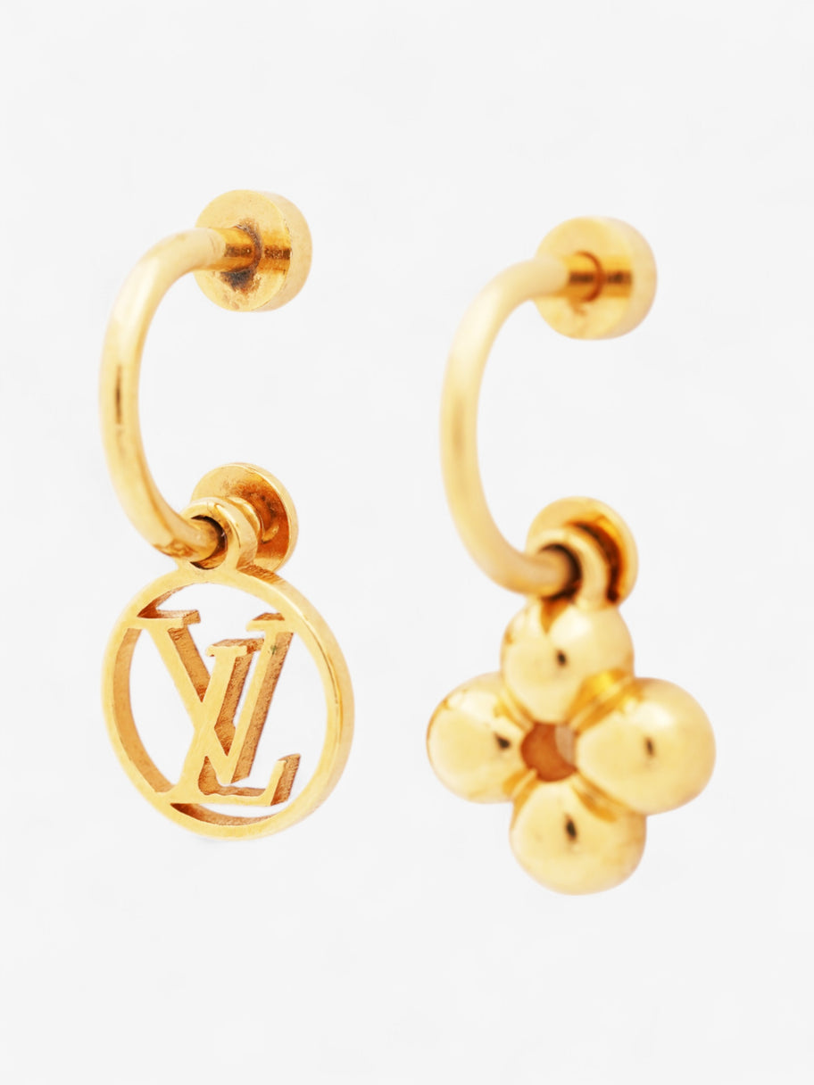 Louis Vuitton Dreille Blooming Piercing Earrings Gold Gold Plated Image 3