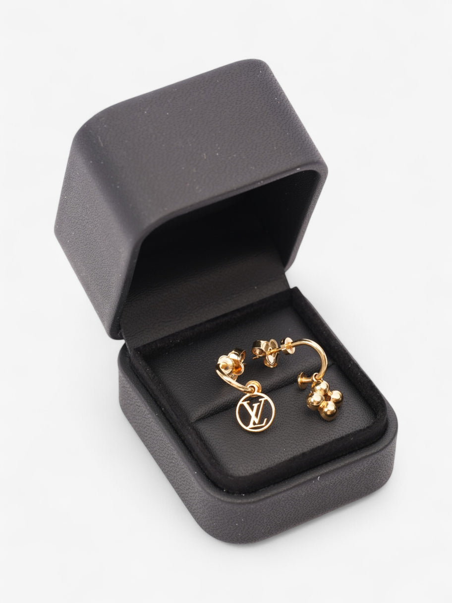 Louis Vuitton Dreille Blooming Piercing Earrings Gold Gold Plated Image 6