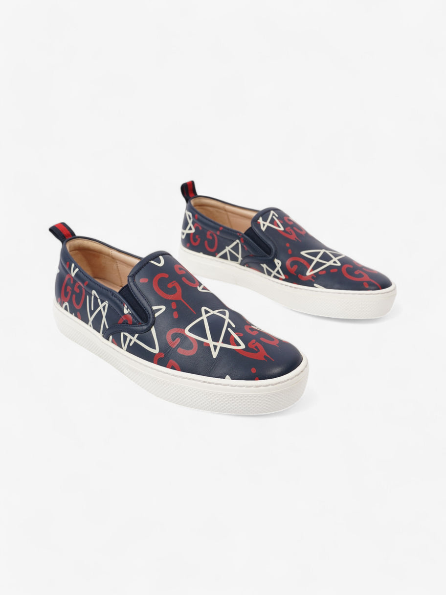 Gucci GG Star Sneakers Navy / Red / White Leather EU 38.5 UK 5.5 Image 2
