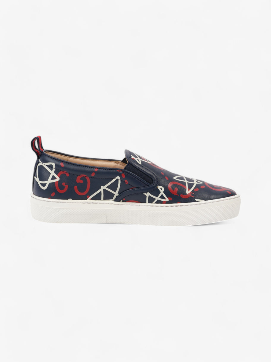Gucci GG Star Sneakers Navy / Red / White Leather EU 38.5 UK 5.5 Image 4