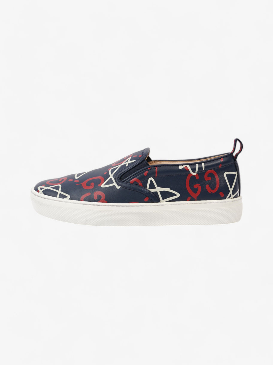 Gucci GG Star Sneakers Navy / Red / White Leather EU 38.5 UK 5.5 Image 5
