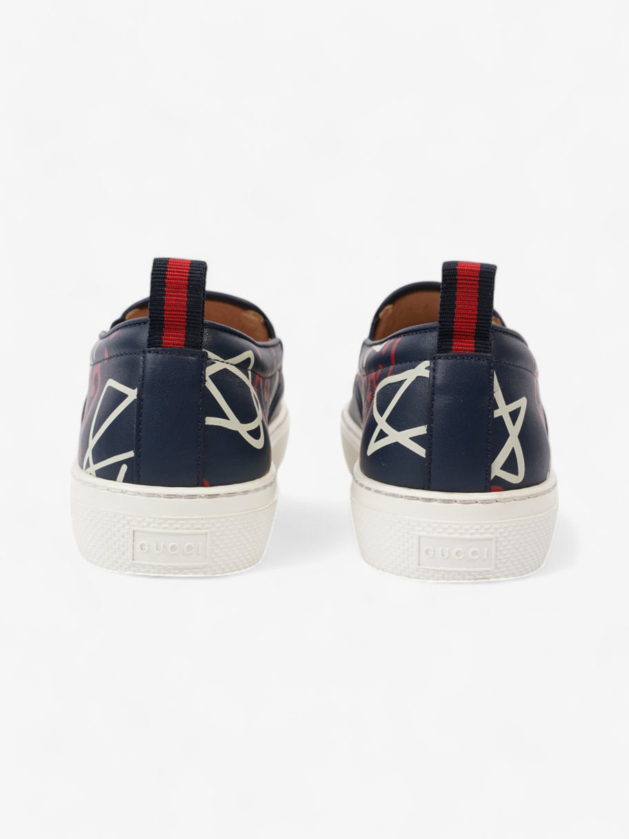 Gucci GG Star Sneakers Navy / Red / White Leather EU 38.5 UK 5.5 Image 6