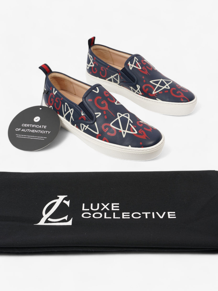 Gucci GG Star Sneakers Navy / Red / White Leather EU 38.5 UK 5.5 Image 9