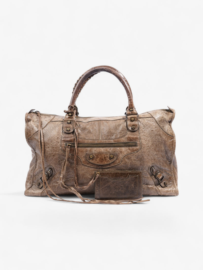  Balenciaga Work large City bag Brown Leather