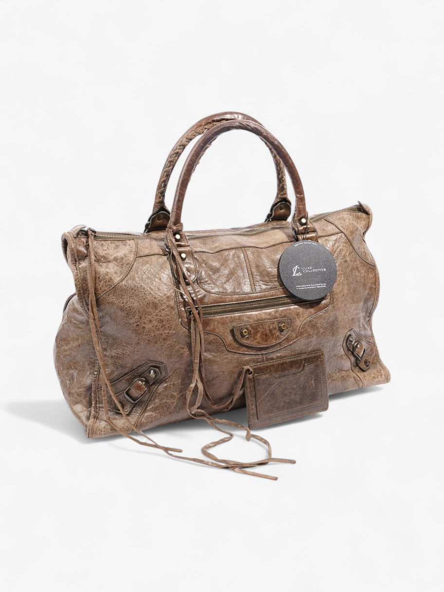 Balenciaga Work large City bag Brown Leather Image 10