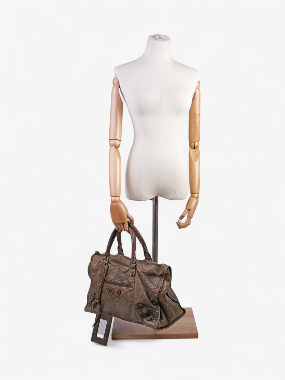 Balenciaga Work large City bag Brown Leather Image 2