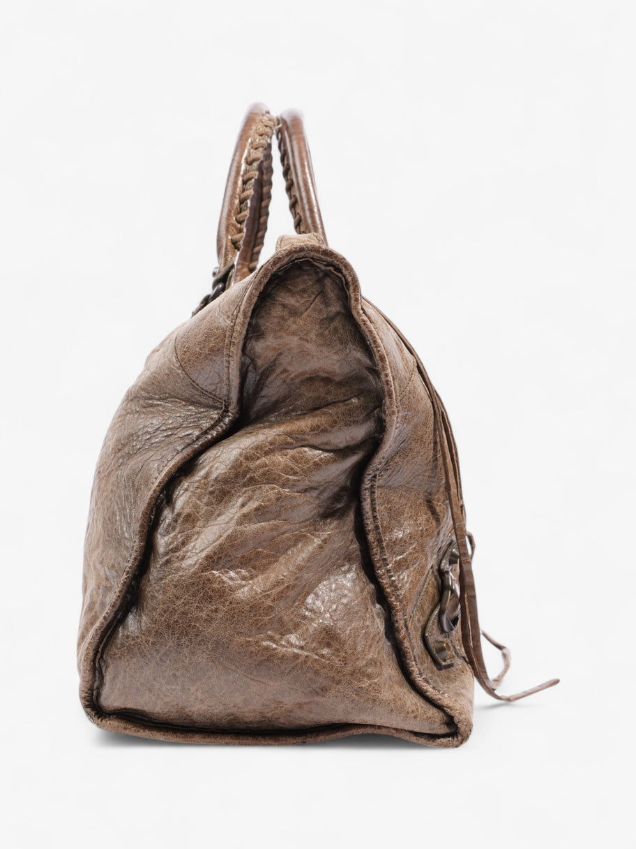 Balenciaga Work large City bag Brown Leather Image 5