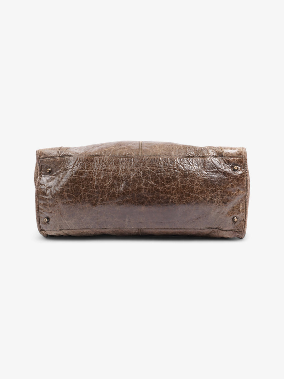 Balenciaga Work large City bag Brown Leather Image 6