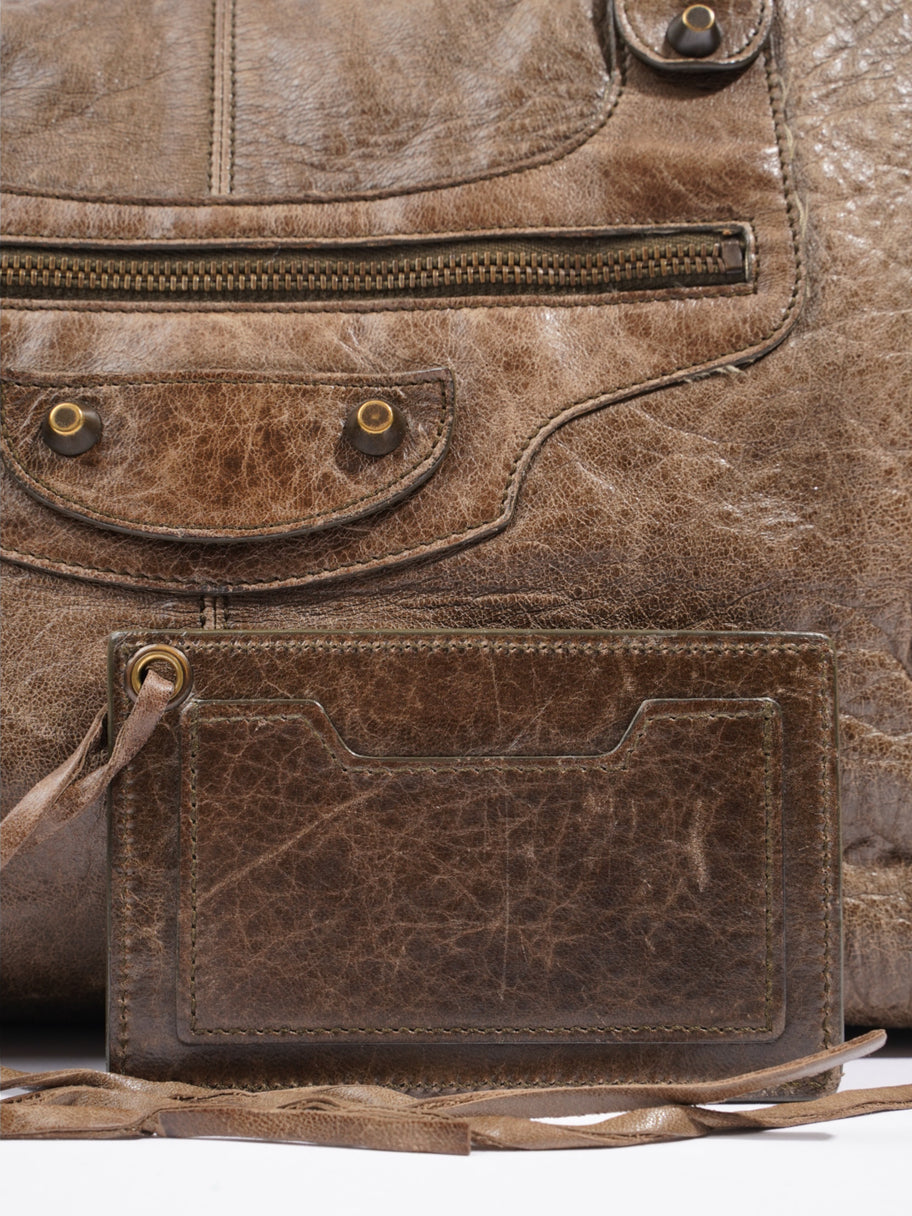Balenciaga Work large City bag Brown Leather Image 7