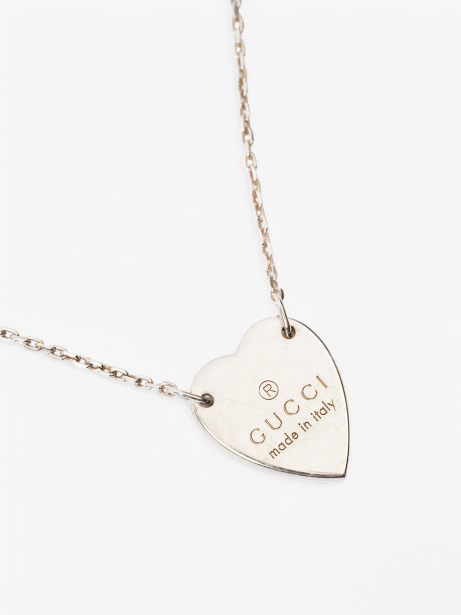Gucci Heart Necklace Silver Silver Sterling Image 2