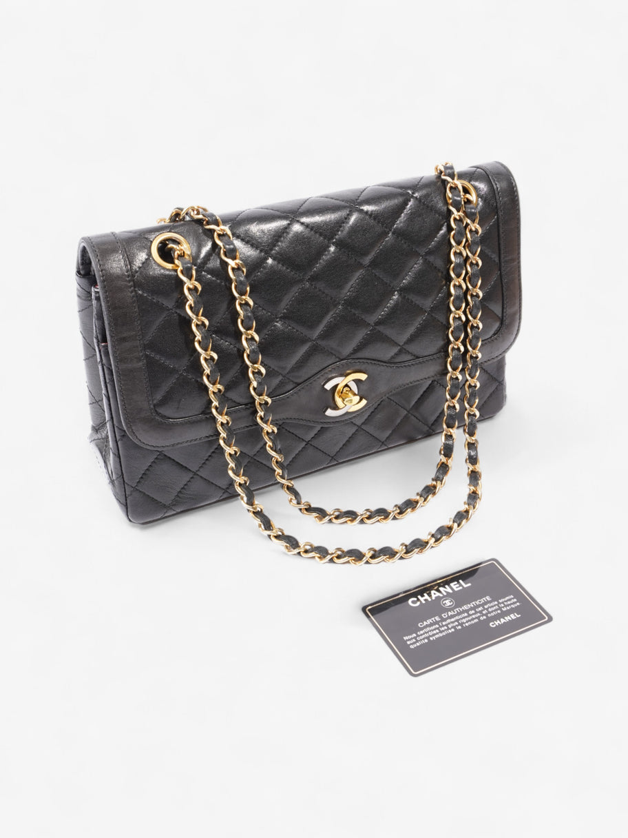 Chanel Paris Flap Black Calfskin Leather Image 10
