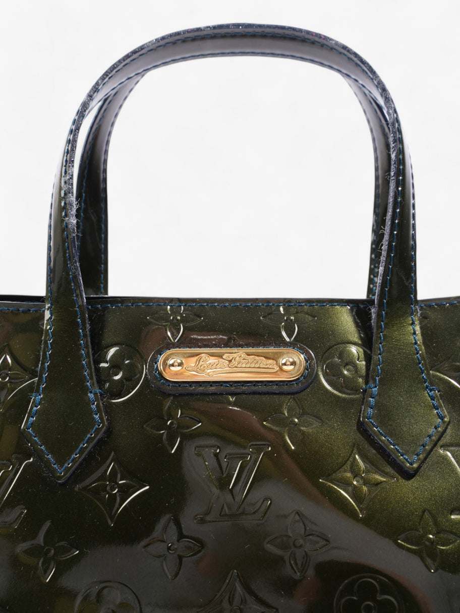 Louis Vuitton Wilshere Monogram Vernis / Dark Green Vernis Leather PM Image 7