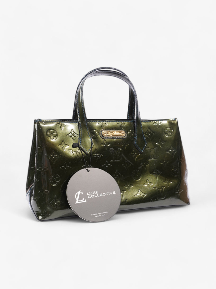 Louis Vuitton Wilshere Monogram Vernis / Dark Green Vernis Leather PM Image 10
