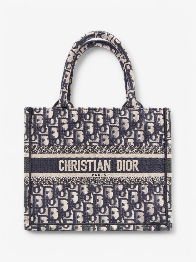  Christian Dior Book Tote Navy / Beige  Canvas