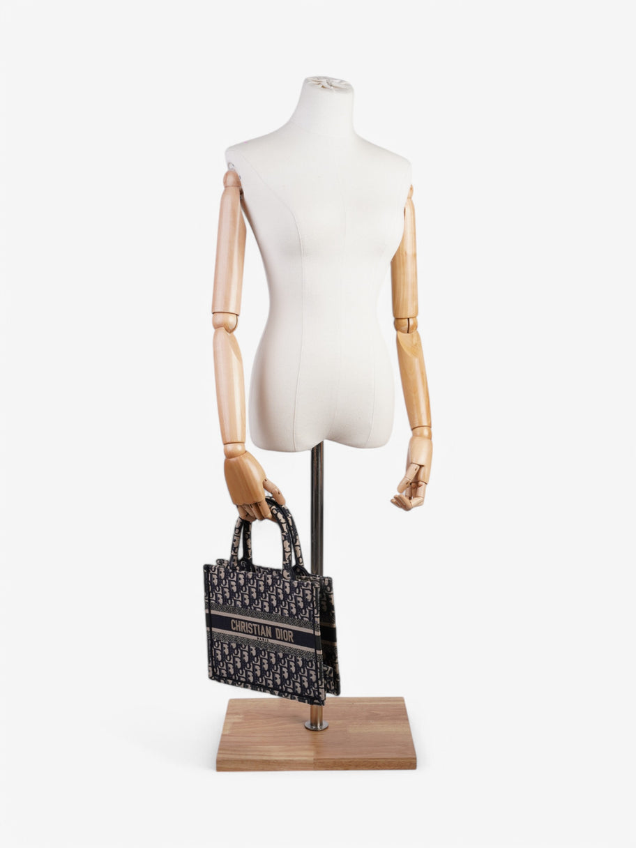 Christian Dior Book Tote Navy / Beige  Canvas Image 2