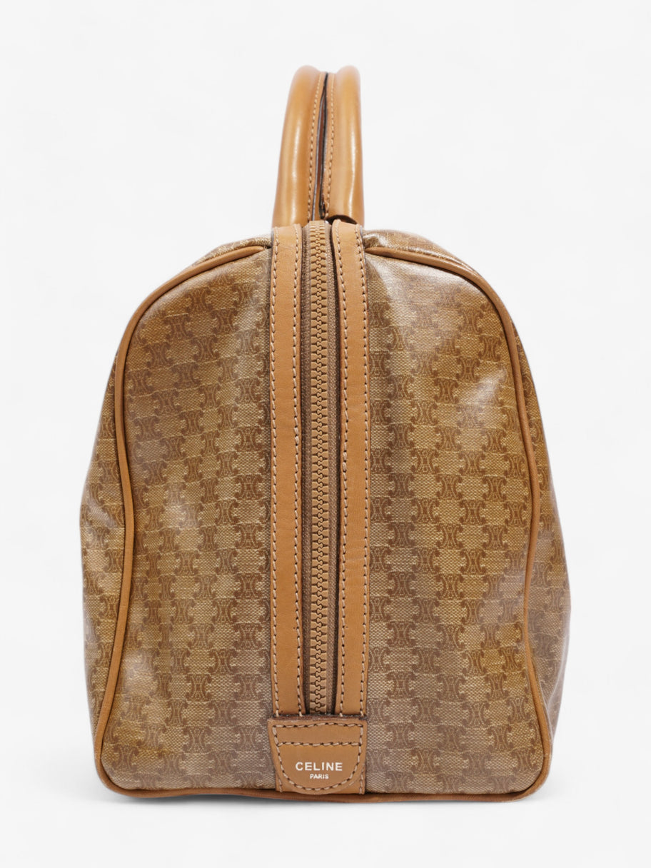 Celine Boston Bag Macadam / Beige PVC Image 3