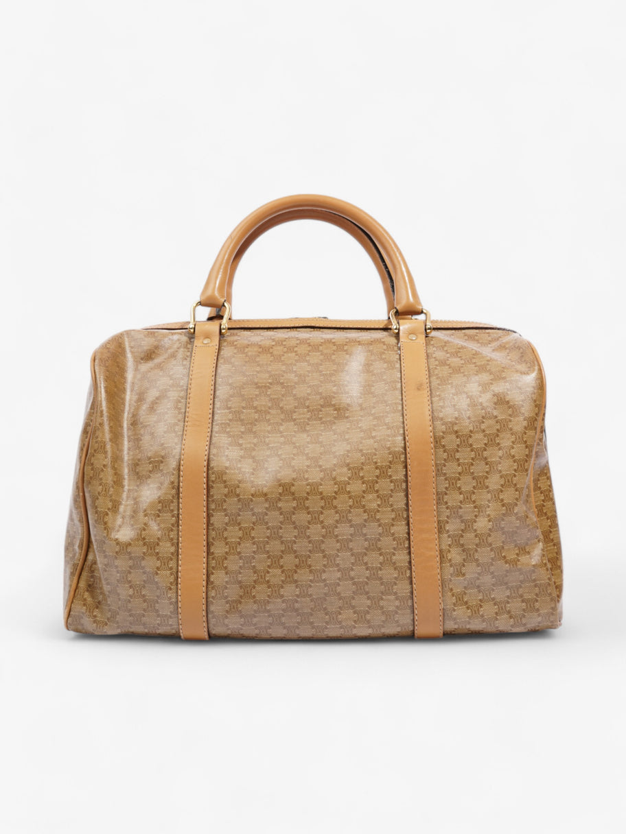 Celine Boston Bag Macadam / Beige PVC Image 4