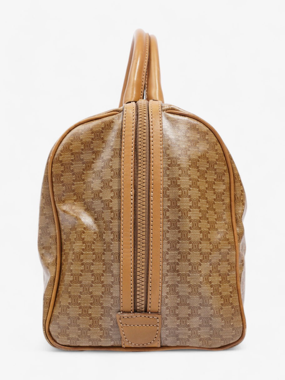 Celine Boston Bag Macadam / Beige PVC Image 5