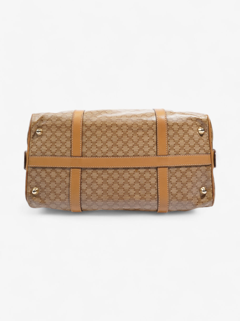 Celine Boston Bag Macadam / Beige PVC Image 6