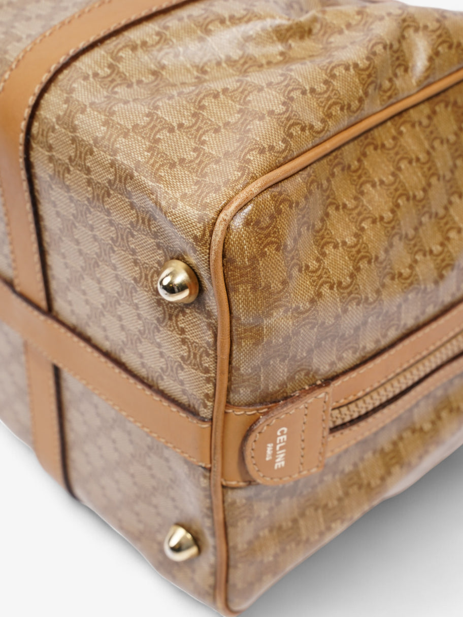 Celine Boston Bag Macadam / Beige PVC Image 7