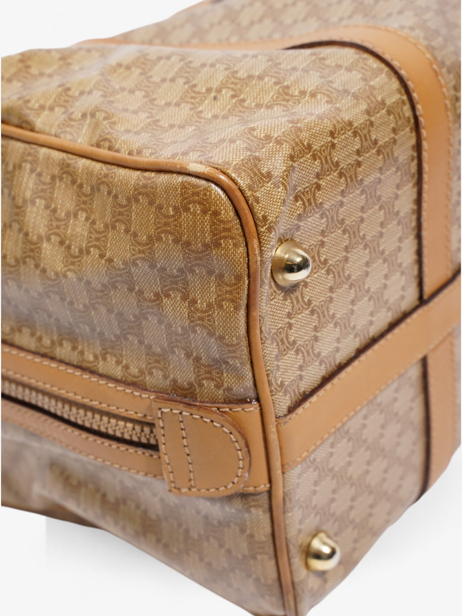 Celine Boston Bag Macadam / Beige PVC Image 8