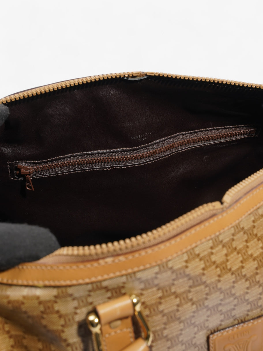 Celine Boston Bag Macadam / Beige PVC Image 9