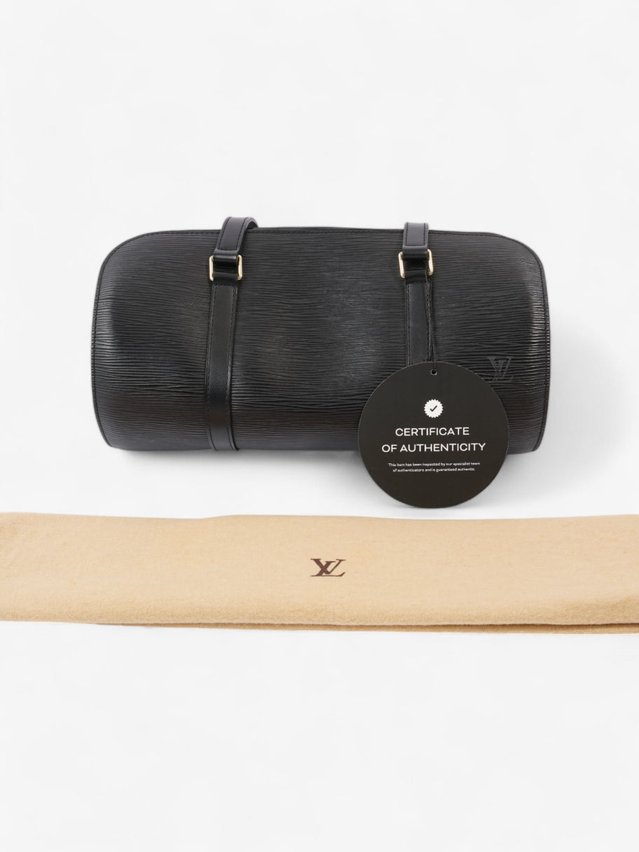 Louis Vuitton Soufflot w/ Pouch Black Calfskin Leather Image 12