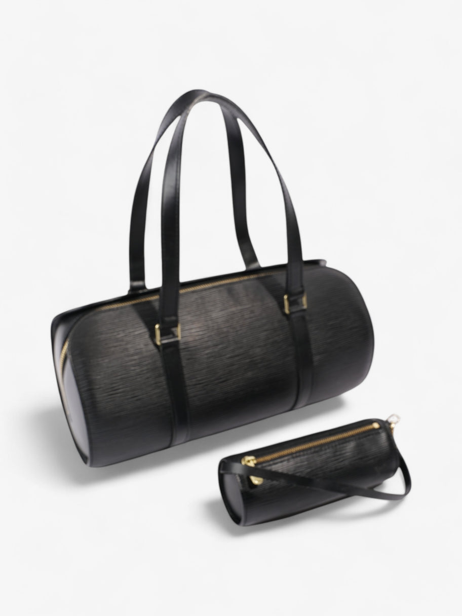 Louis Vuitton Soufflot w/ Pouch Black Calfskin Leather Image 3