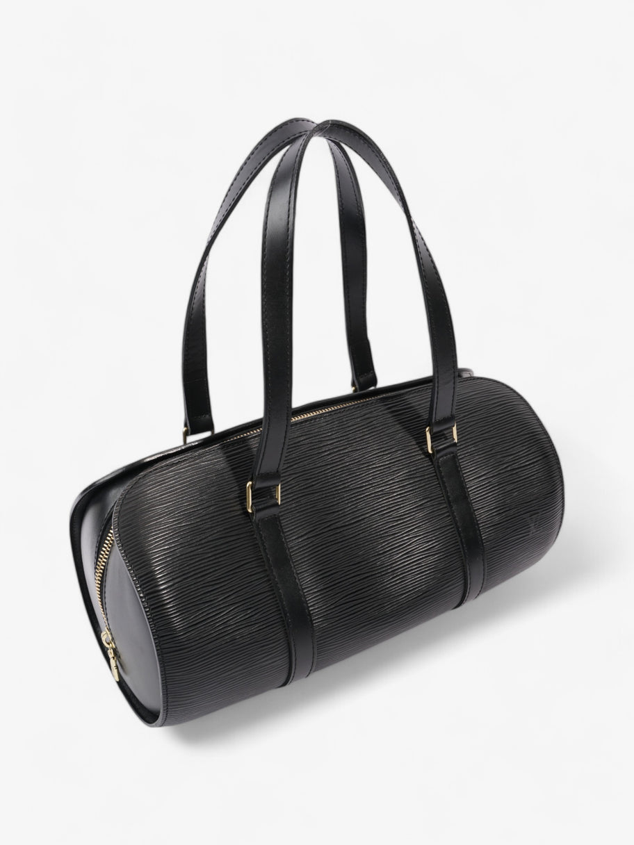 Louis Vuitton Soufflot w/ Pouch Black Calfskin Leather Image 8