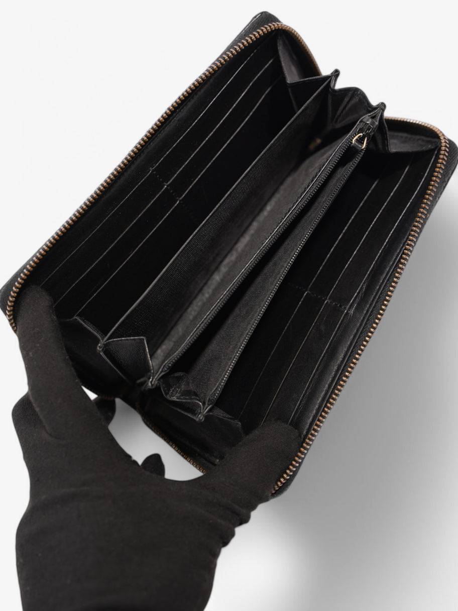 Gucci Marmont Zippy Wallet Black Calfskin Leather Image 4