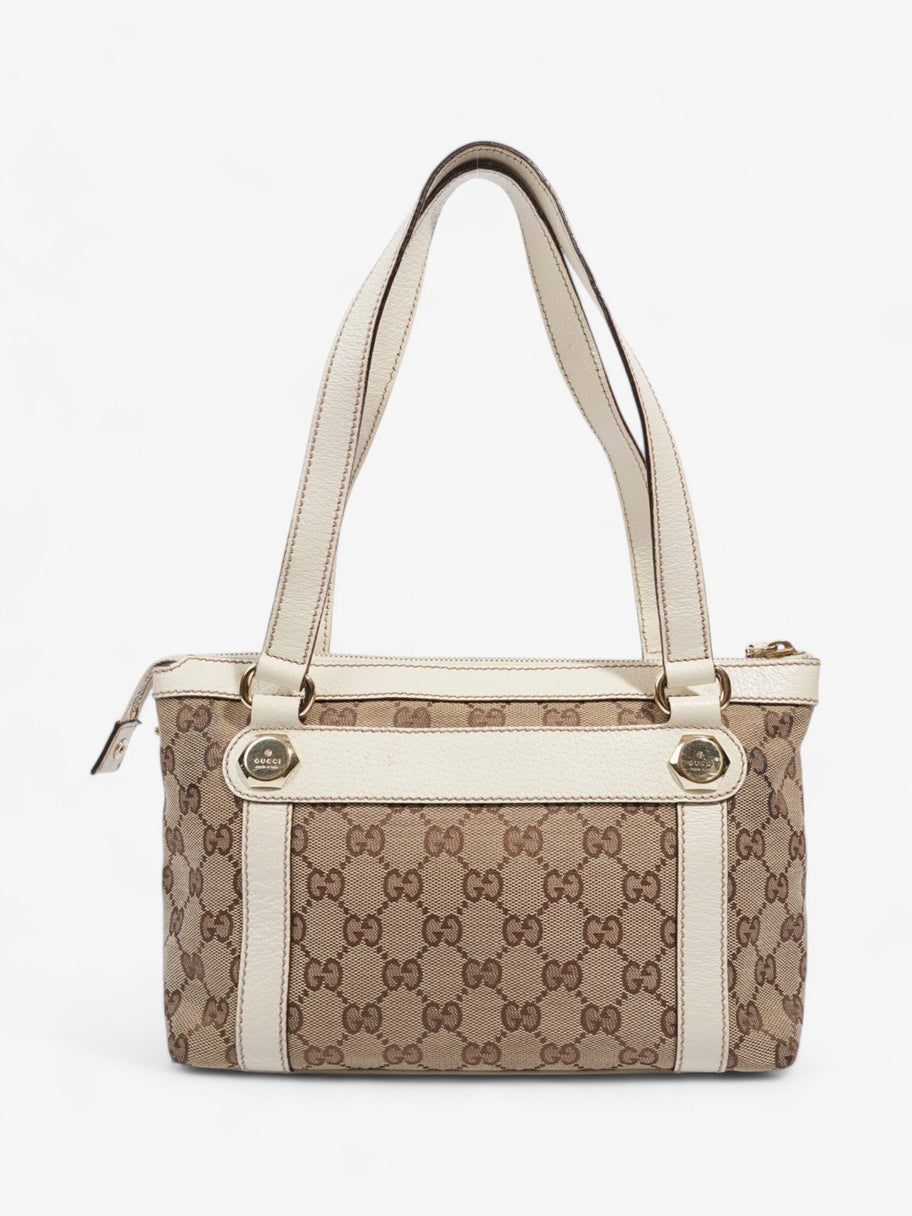 Gucci Charmy GG Supreme / White Canvas Image 4