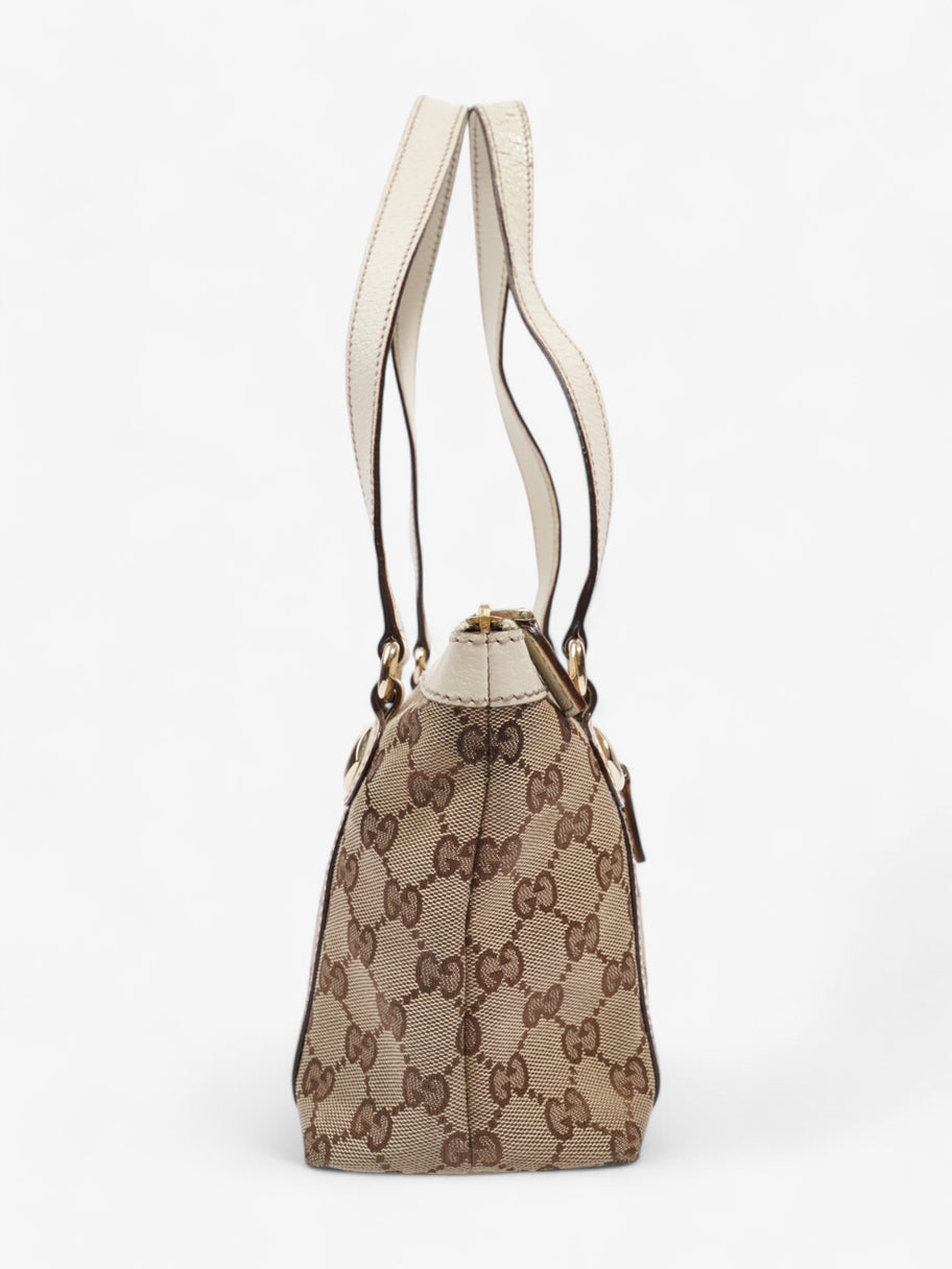 Gucci Charmy GG Supreme / White Canvas Image 5