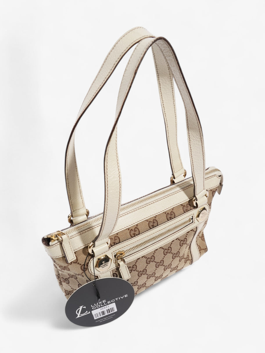Gucci Charmy GG Supreme / White Canvas Image 9