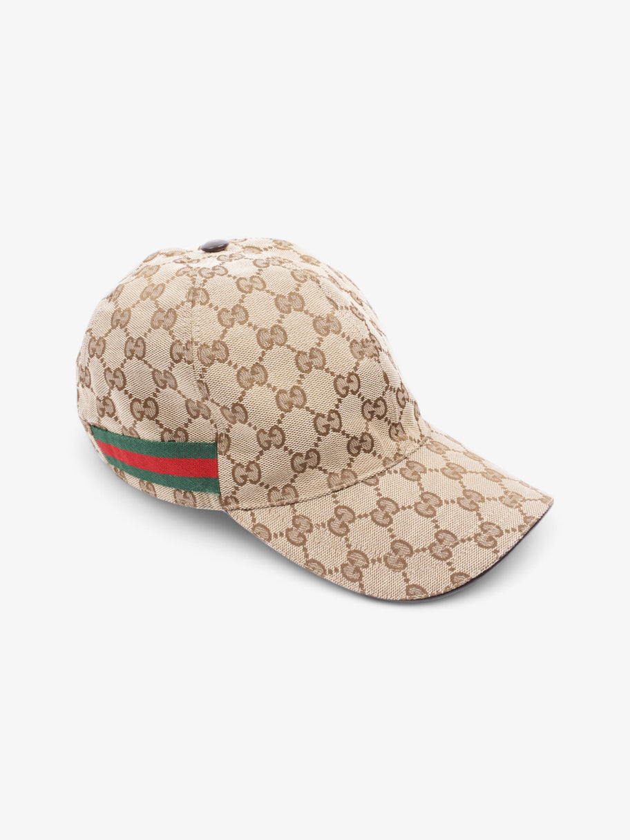 Gucci GG Supreme Hat Beige / Green / Red Canvas Image 5