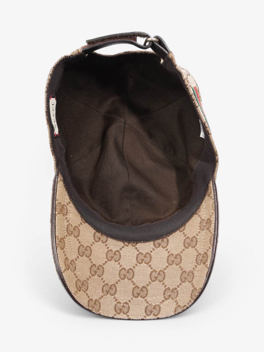 Gucci GG Supreme Hat Beige / Green / Red Canvas Image 7