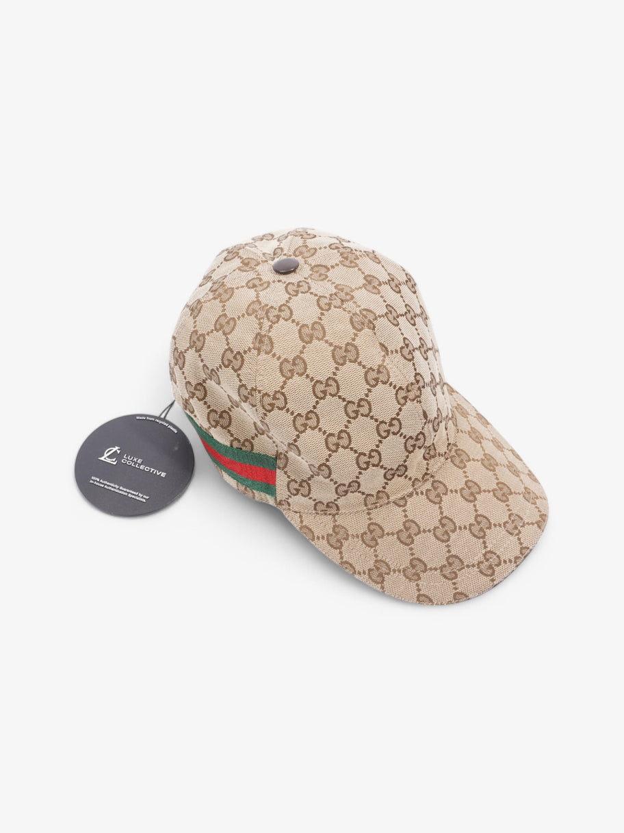 Gucci GG Supreme Hat Beige / Green / Red Canvas Image 8