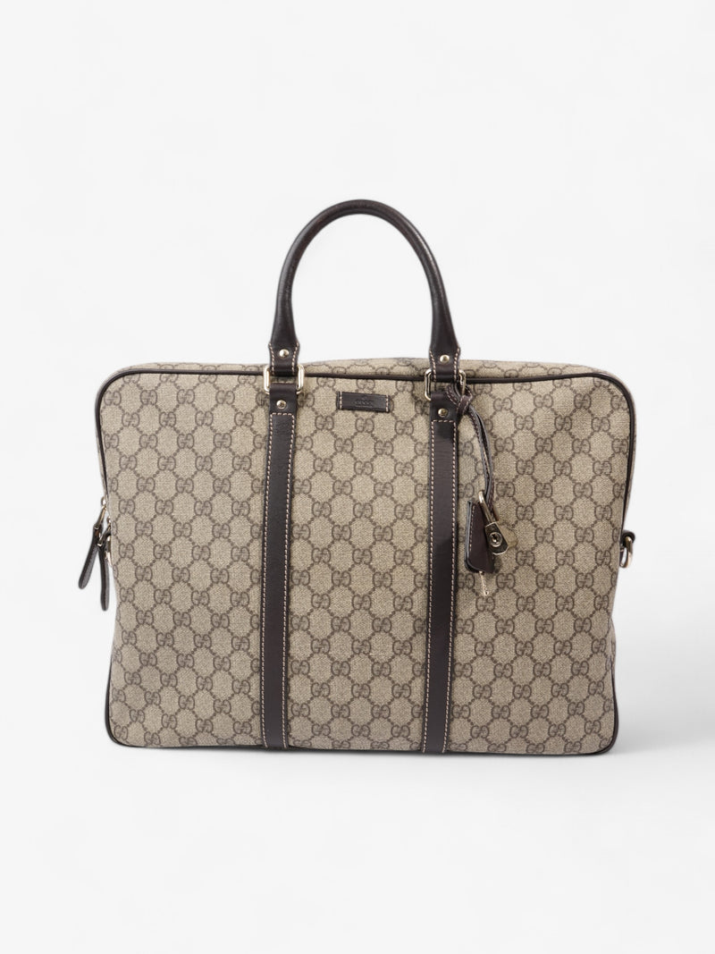  Gucci GG Business Bag GG Supreme / Brown Coated Canvas